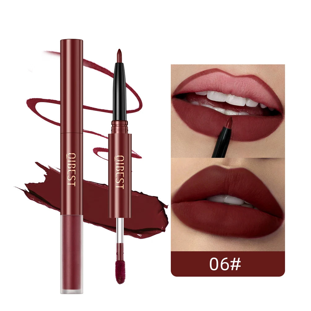 Batom 2 em 1 Lápis lábial + Gloss - Head Lipliner